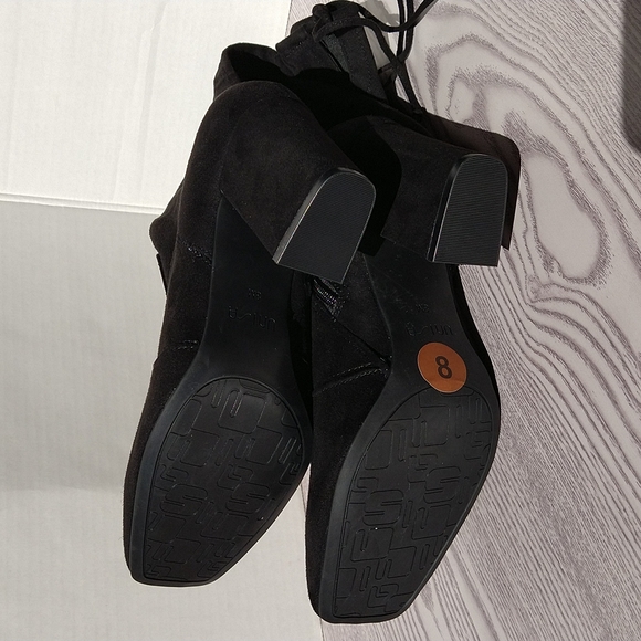 Unisa Quesia Black Faux Suede Over-The-Knee Boots - Picture 13 of 14